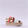Oh My Sandals Ring Espadrille Platform - Coral Combi